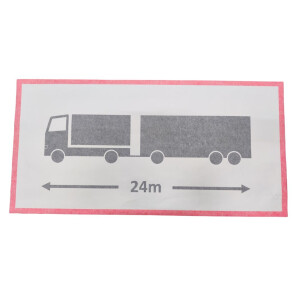 Skilt 24 meter 1000x500 1,8mm alu bilde